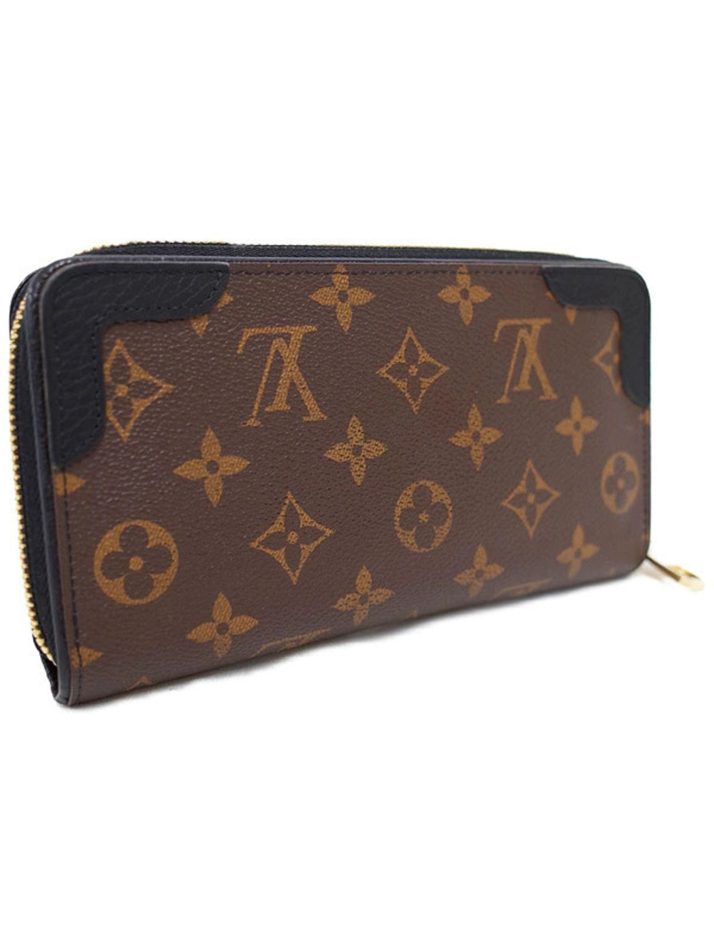 Louis Vuitton Zippy Long Round Zipper Monogram Retiro Wallet Brown